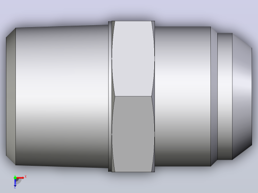 EO硬管接头旋转外螺纹螺柱16F3MXS俯视缩略图