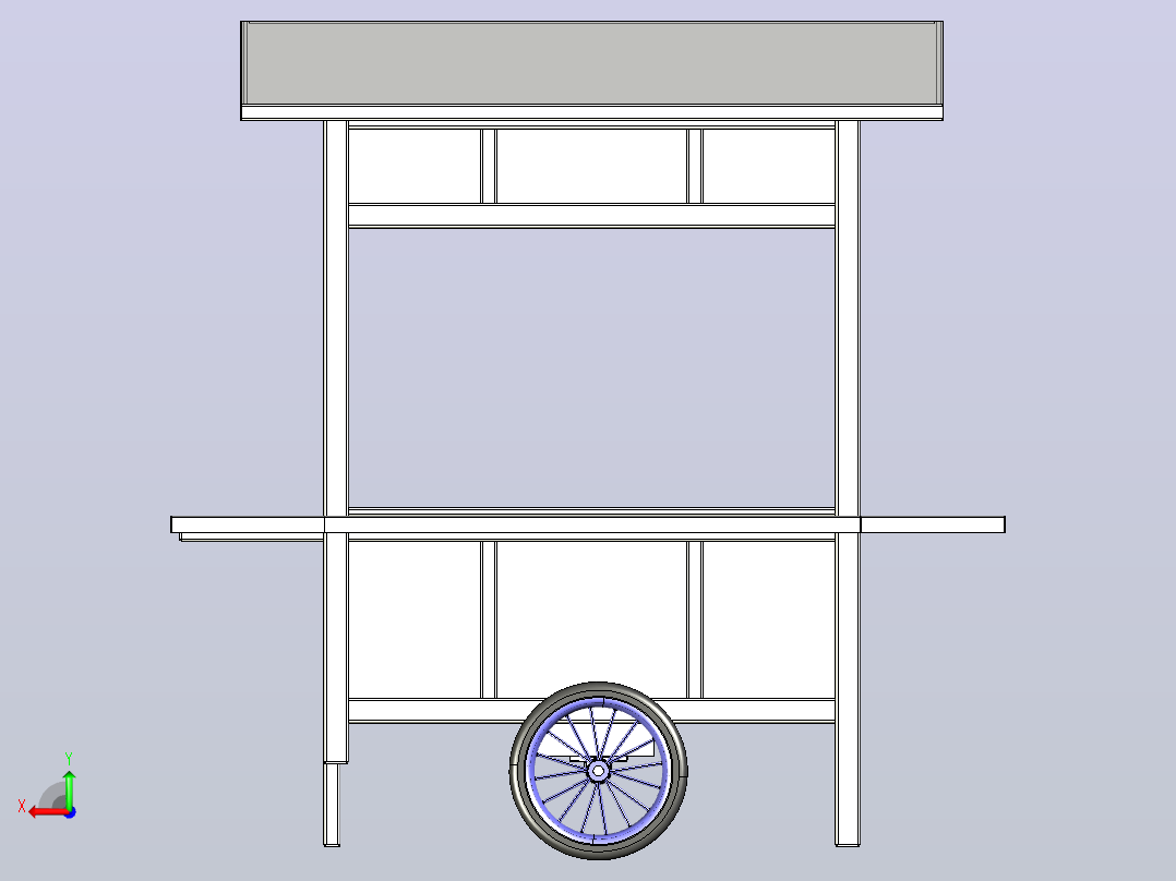 赛博朋克钻机后视图
