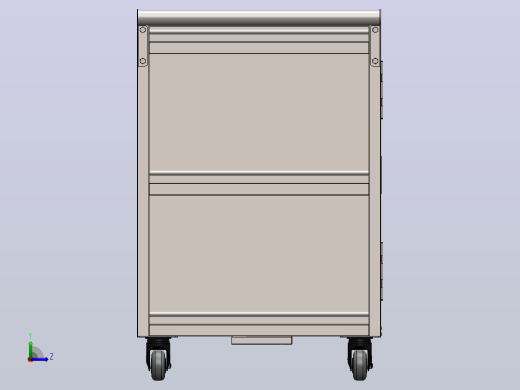 带垃圾桶柜的服务推车 1350 x 600 x 900 毫米左视缩略图
