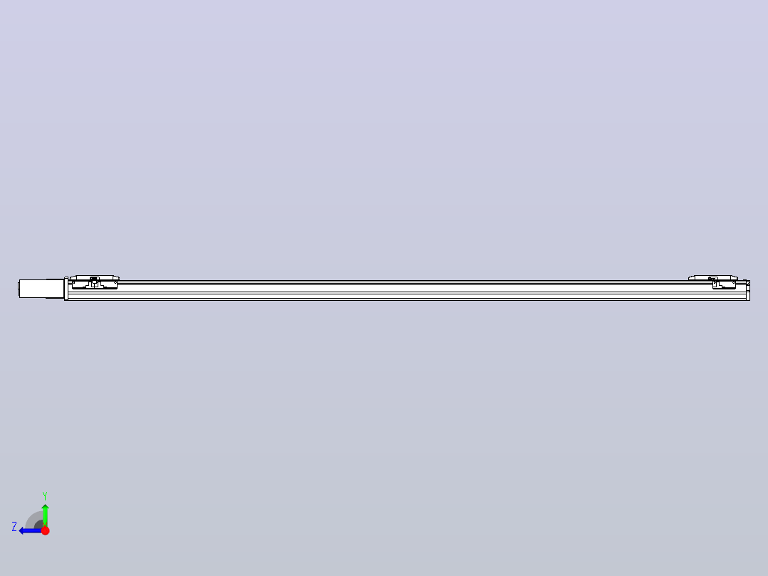 皮带直线轴双滑块型TPA-GCBS-50-P42-L650-QR-M10-N3右视图