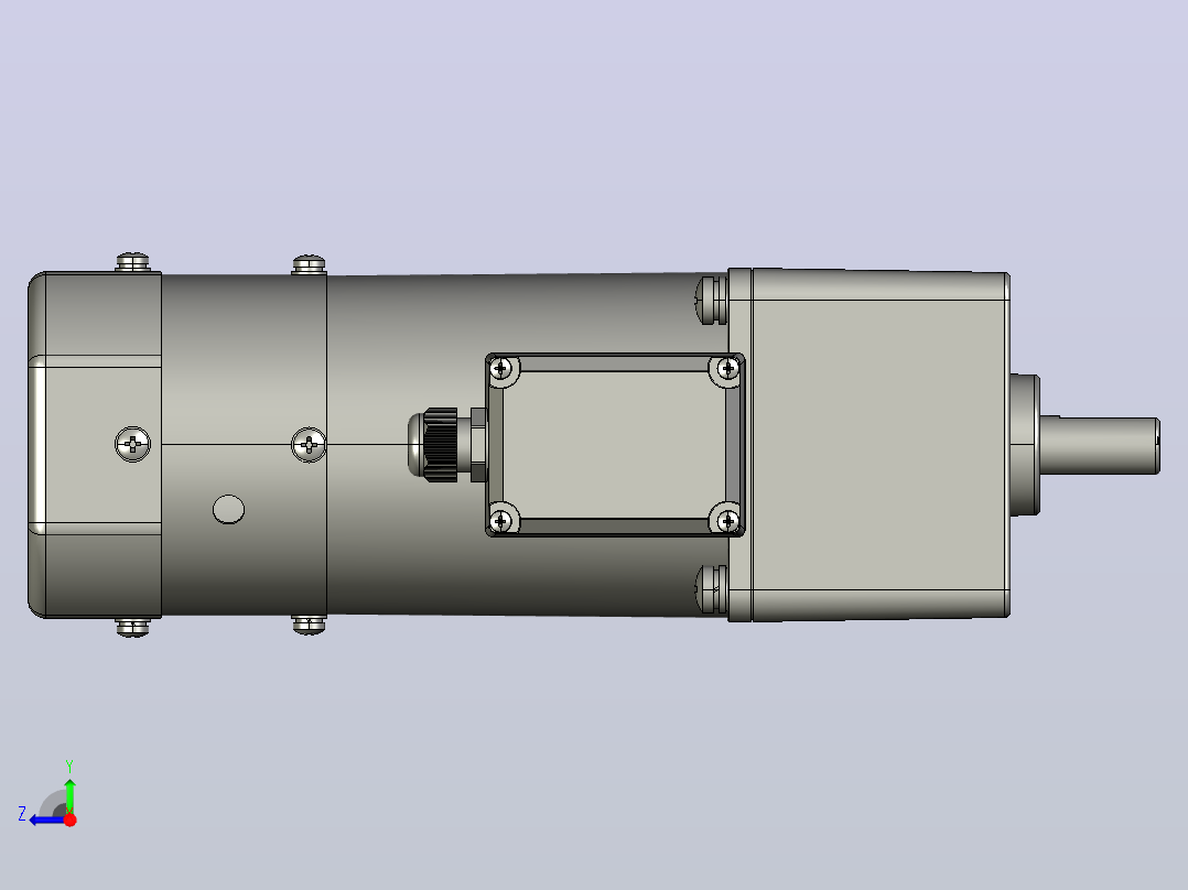 交流减速机5RK90GU-CMFT(5GU3KB-200KB)右视图