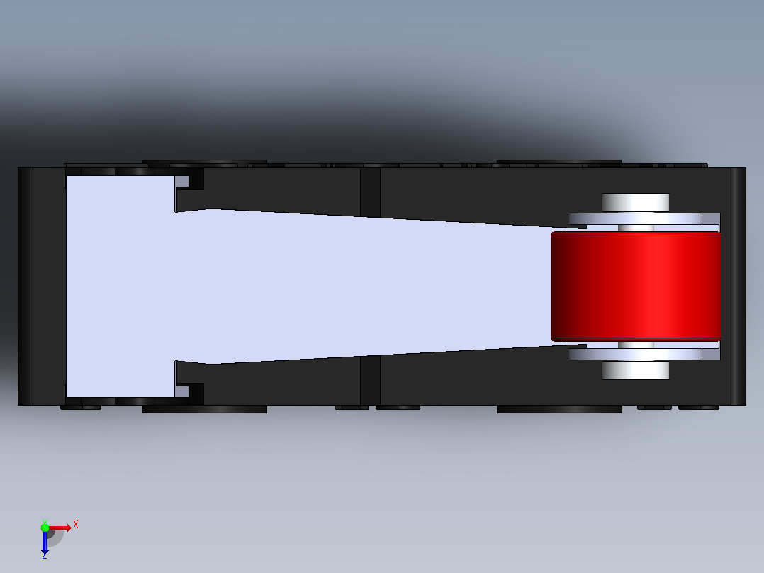 限位开关俯视图