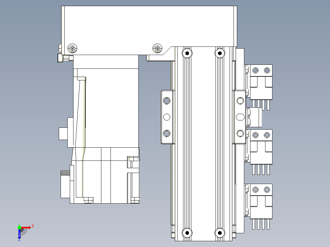 钢基模组TPA-KNR-4002C-100A1-ML-H1S2俯视图