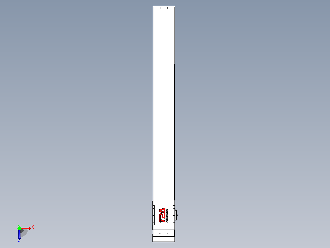 滚珠丝杠直线轴带导轨全封闭TPA-HCR-110D-1610C-L950-MP-C-P40-N3俯视图