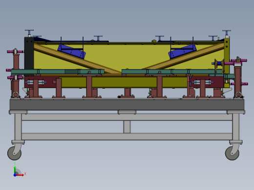 旋转焊接工装夹具平台sw17前视缩略图