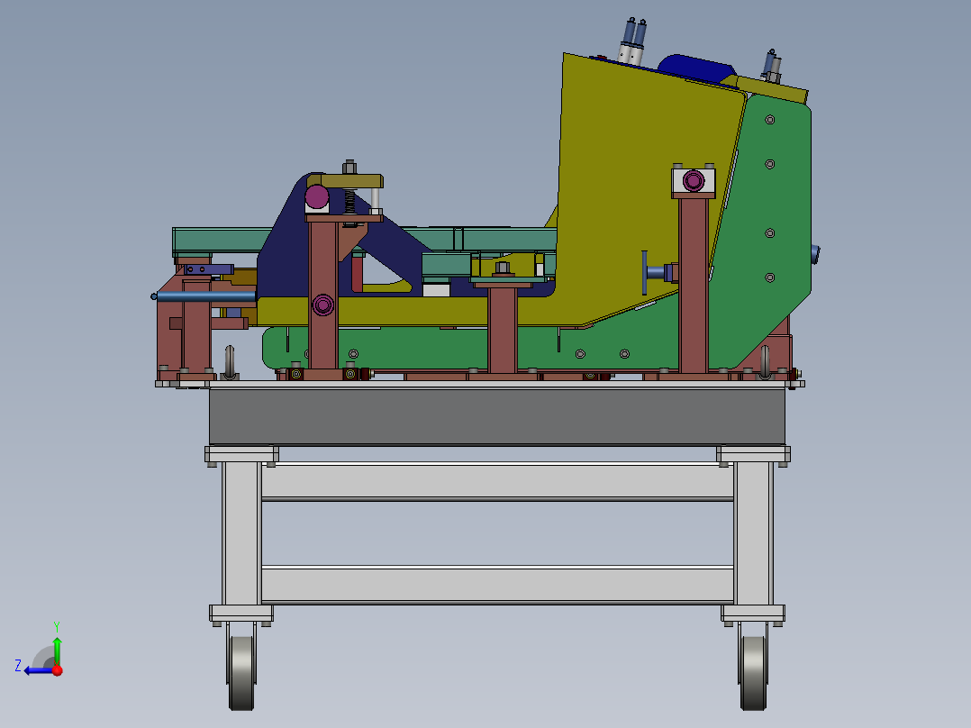 旋转焊接工装夹具平台sw17右视图
