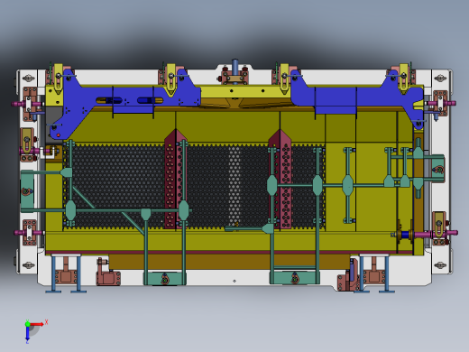 旋转焊接工装夹具平台sw17俯视缩略图