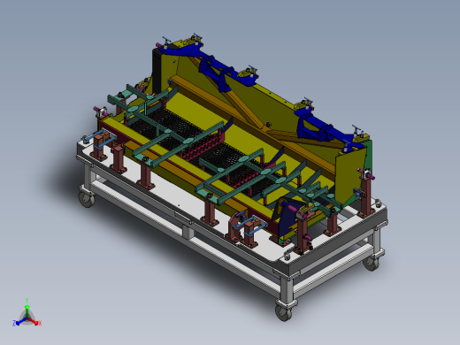 旋转焊接工装夹具平台sw17正等轴测缩略图