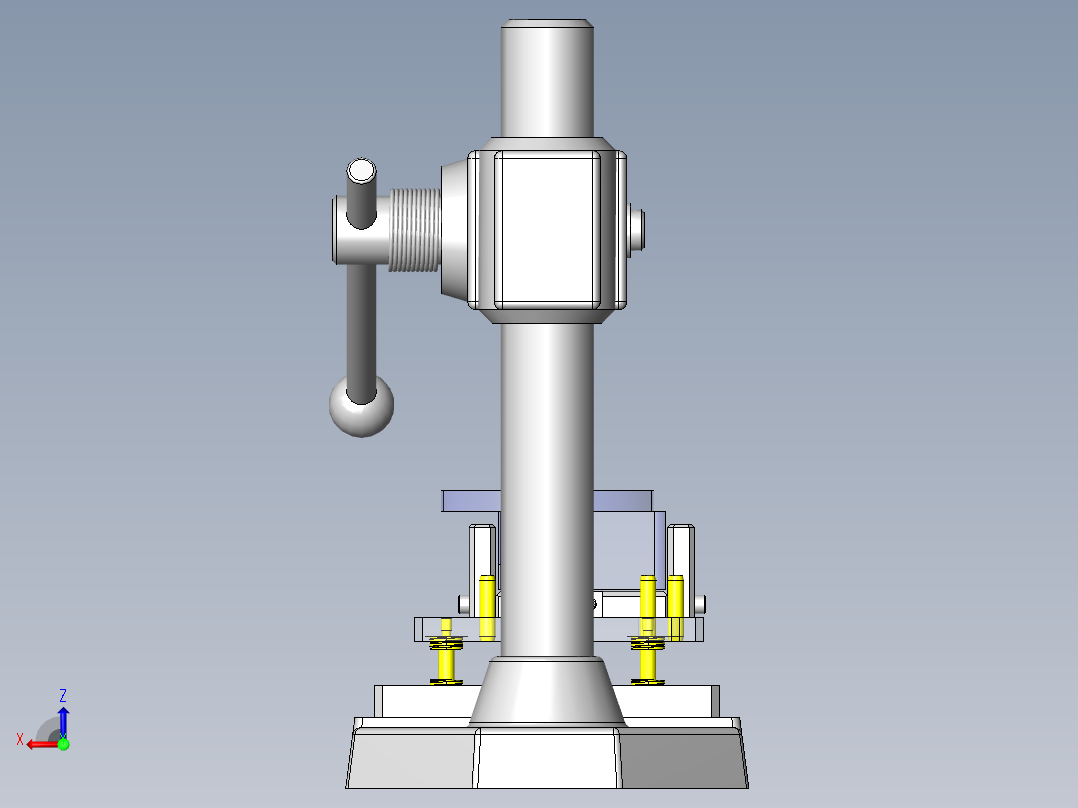 传动装置安装夹具后视图
