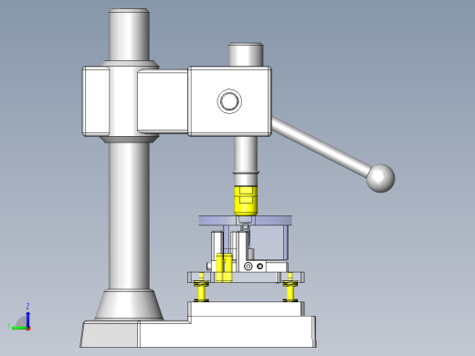 传动装置安装夹具左视缩略图