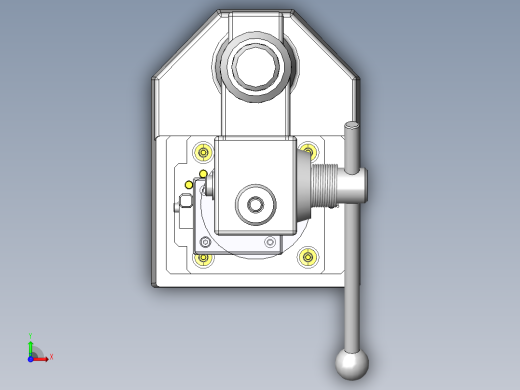 传动装置安装夹具俯视缩略图