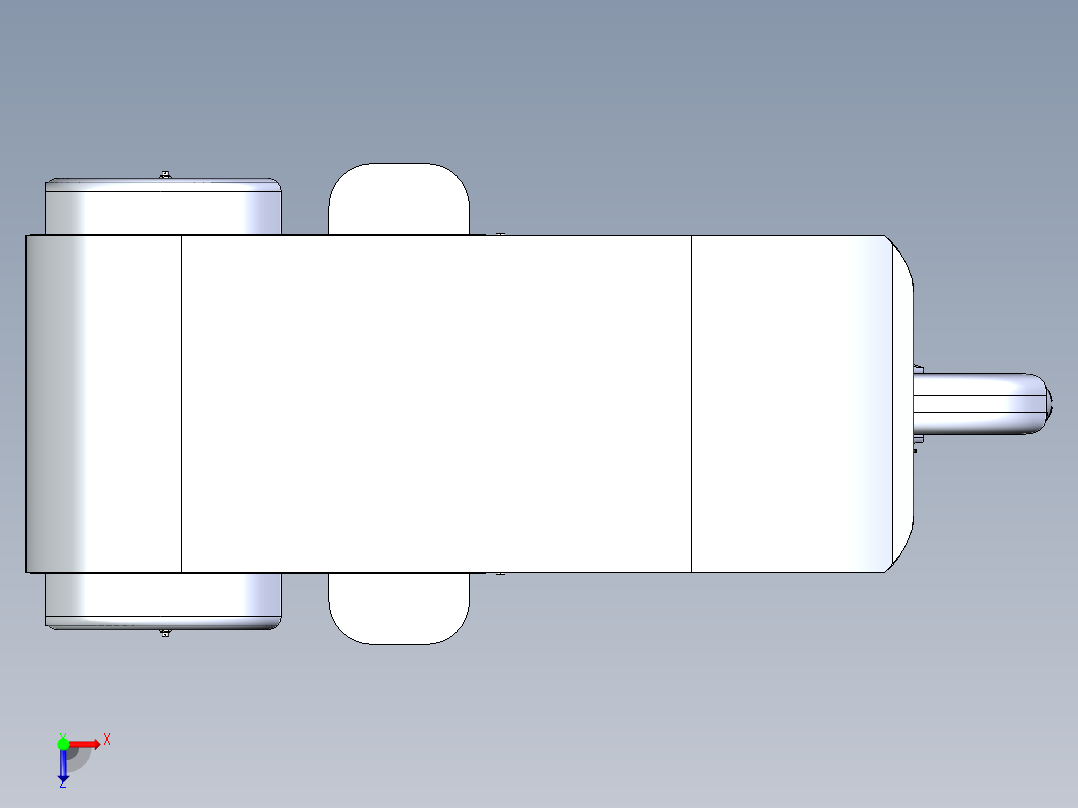 载客电动三轮车俯视图