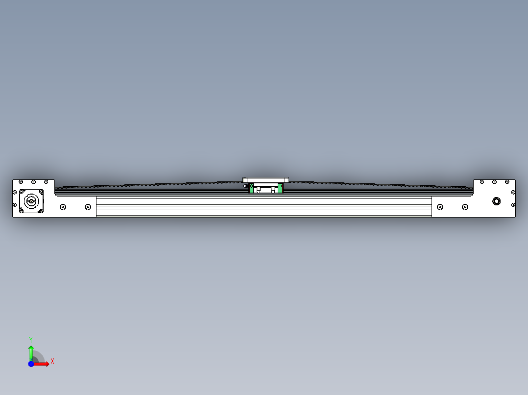 直线运动导轨前视图