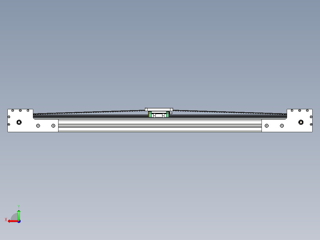 直线运动导轨后视图