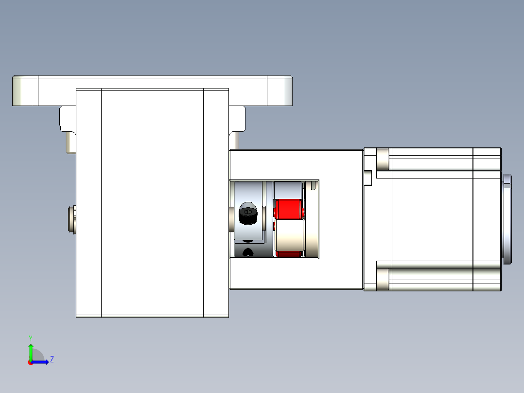 直线运动导轨左视图