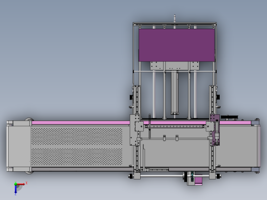 带移栽机构的输送机上料机含工程图sw14可编辑俯视缩略图