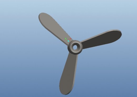 风扇叶片3D模型缩略图