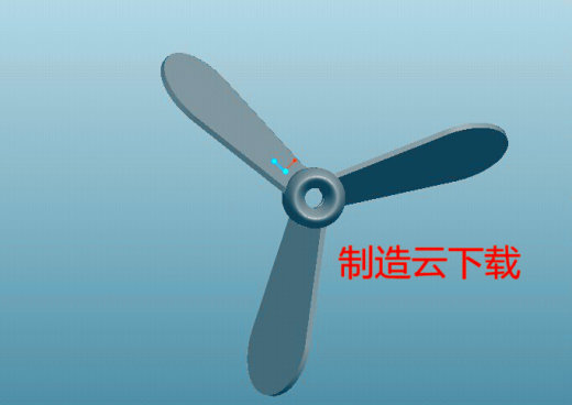 风扇叶片3D模型缩略图