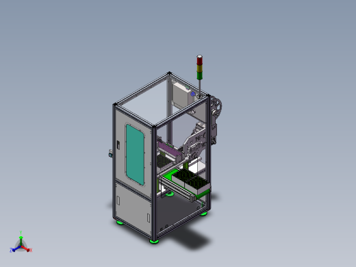充电宝电池贴标机正等轴测缩略图