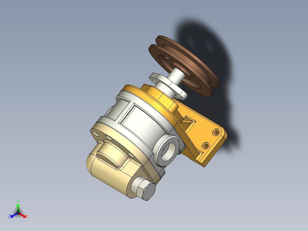 油泵练习正等轴测图