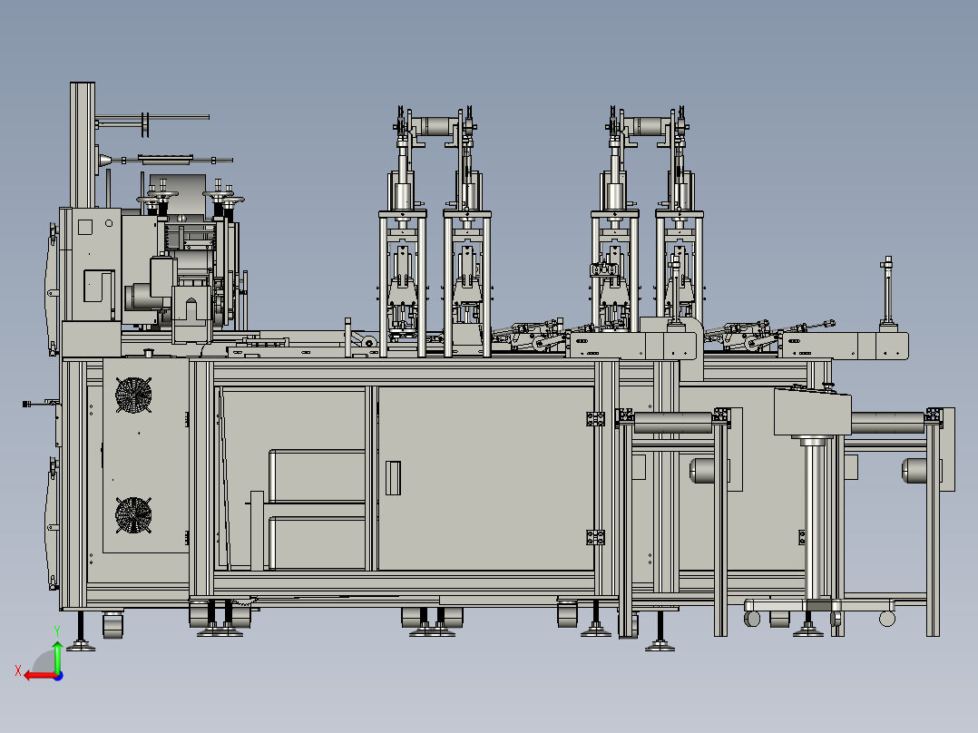 三代次口罩机后视图