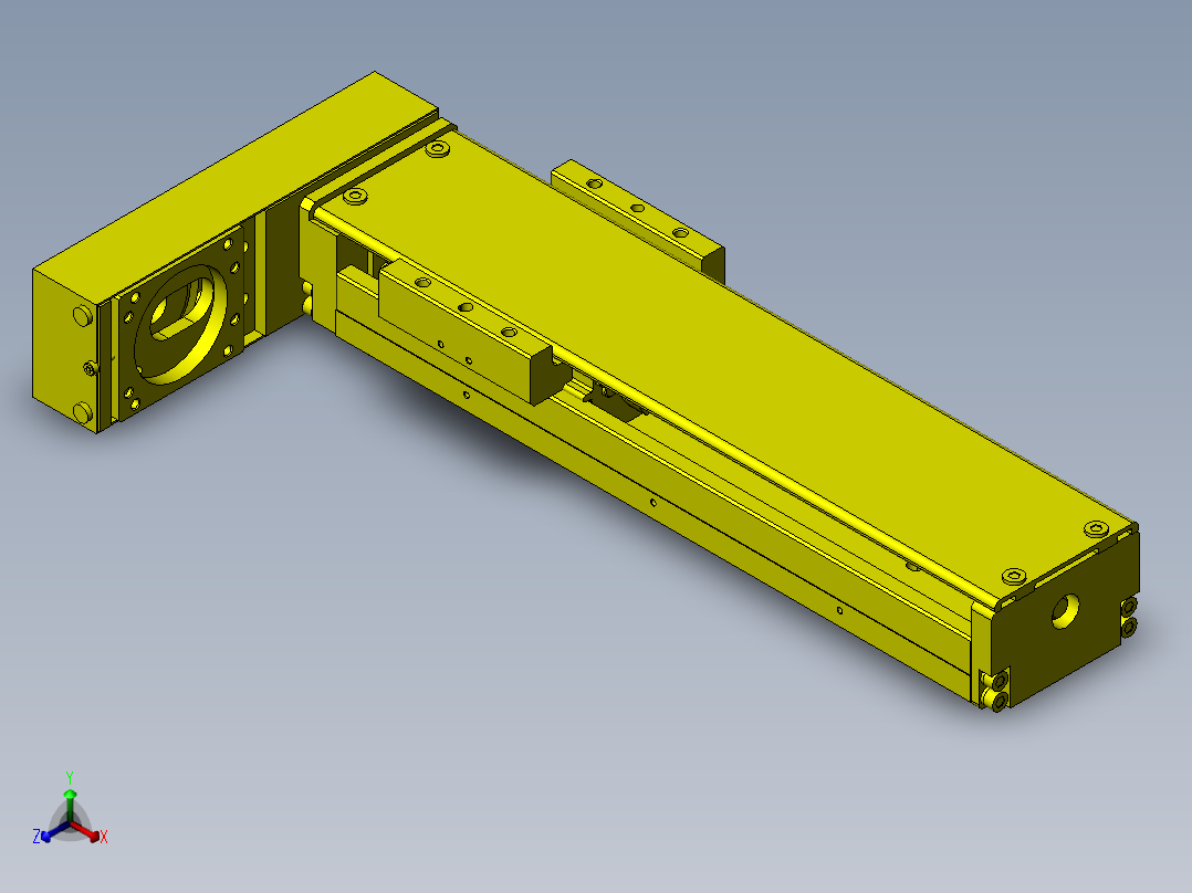 常用机械结构 (582)正等轴测图