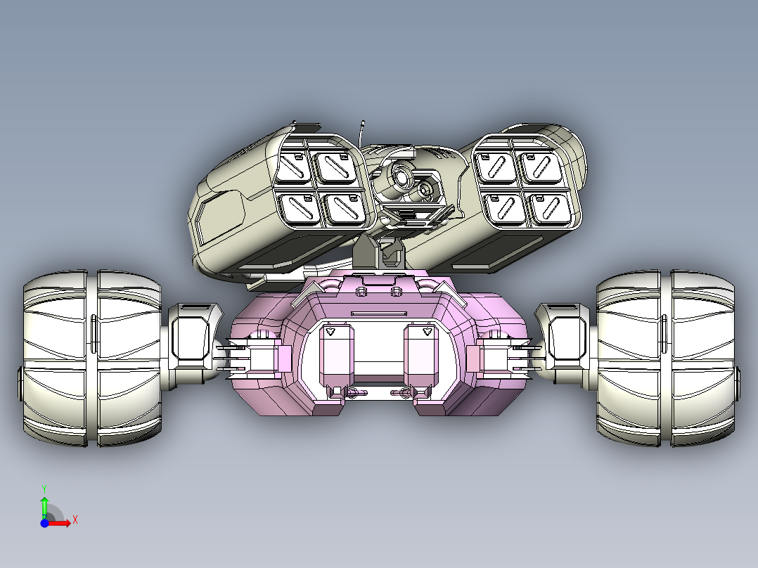 全轮驱动军用车前视图
