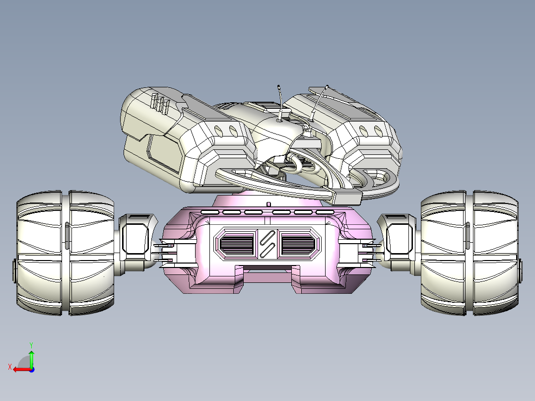 全轮驱动军用车后视图