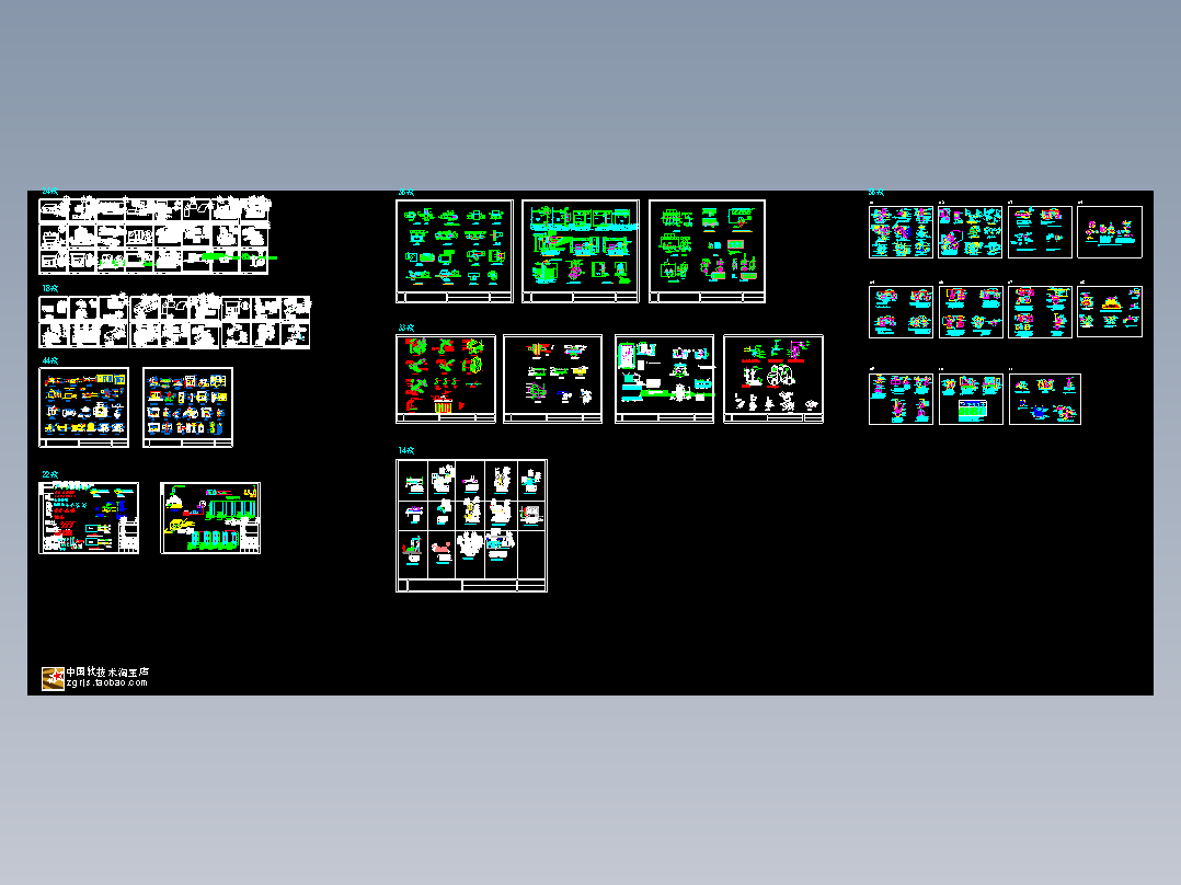 225款 暖通空调 节点大样安装详细CADdwg图纸