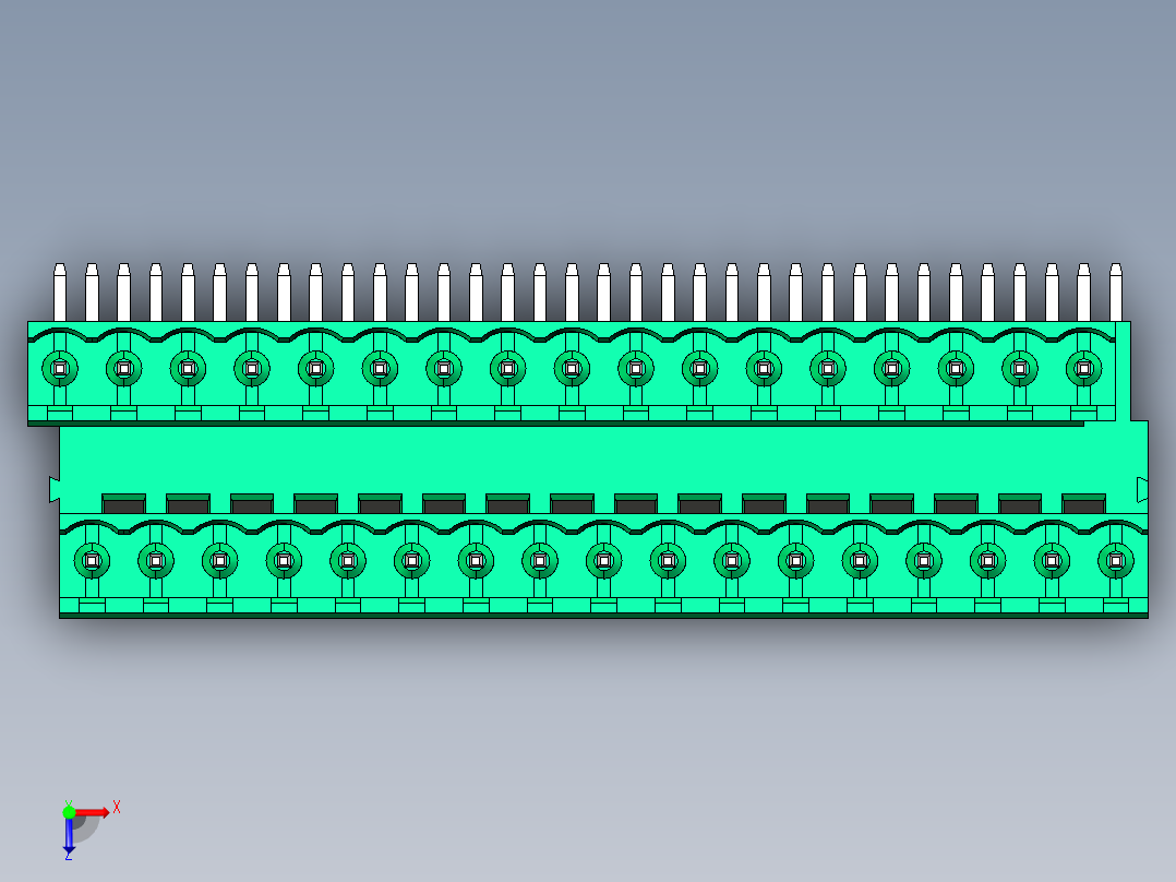DEGSON 2EDG 系列 5.0mm 可插拔接线端子组-2EDGRT-5.0-34P-14-00AH俯视图