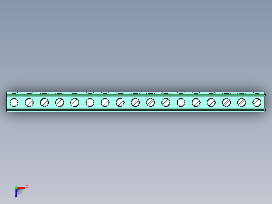 DEGSON DG500 系列 5.05.087.62mm 接线端子-DG500-7.62-17P-14-00AH俯视图