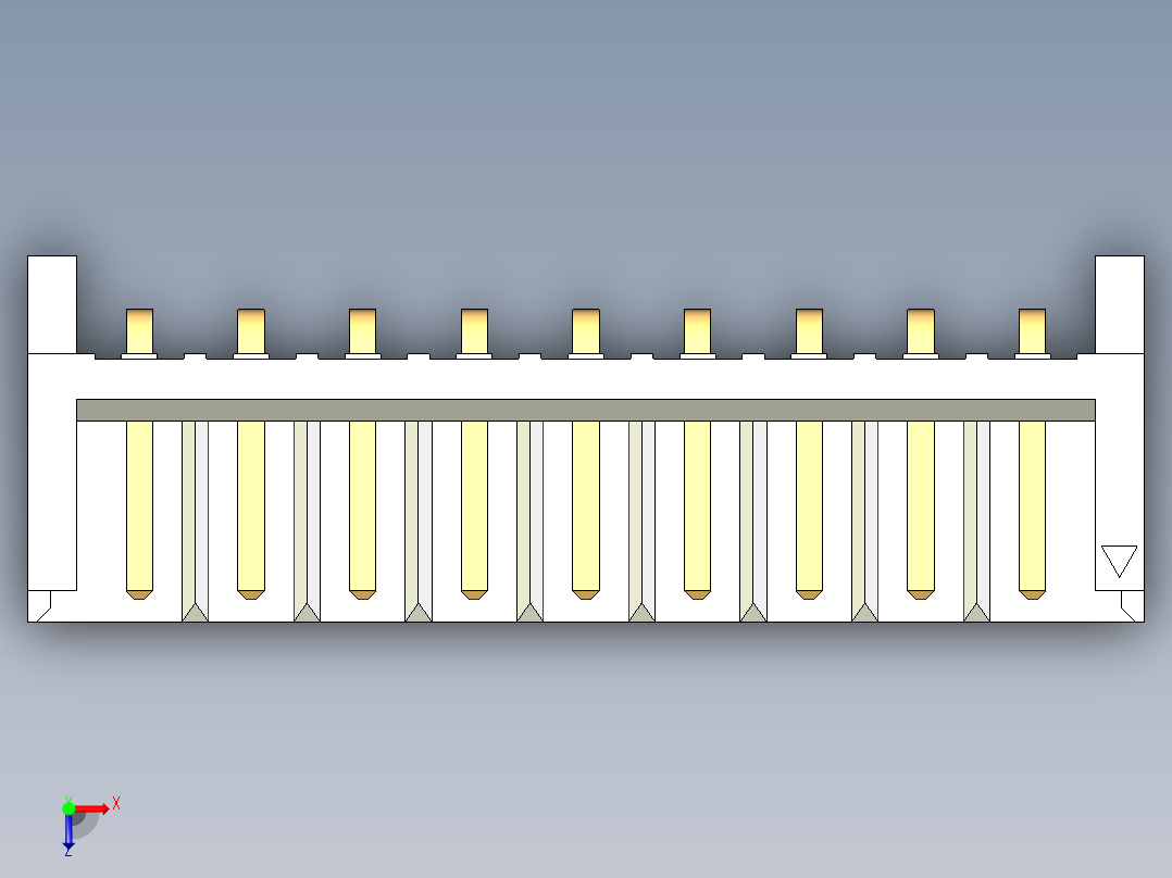 JST-S9B-EH-A俯视图
