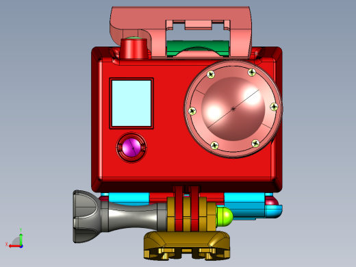 专业运动设计的高清GOPRO摄像机后视缩略图