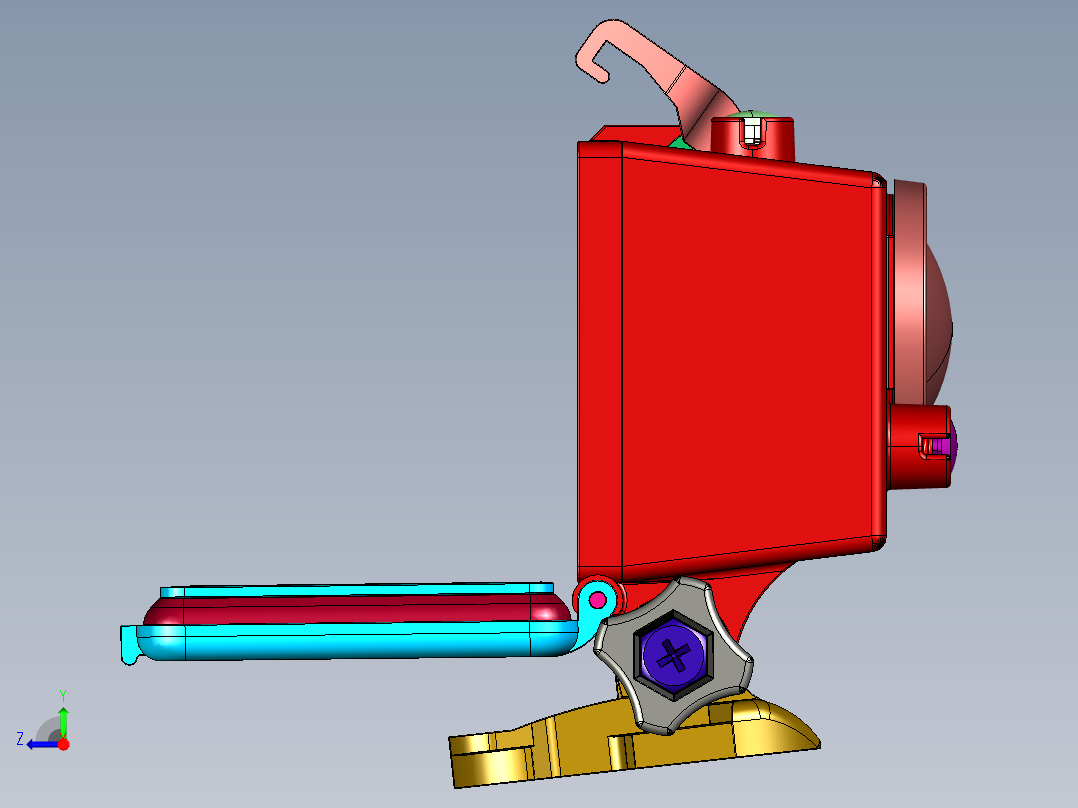 专业运动设计的高清GOPRO摄像机右视图