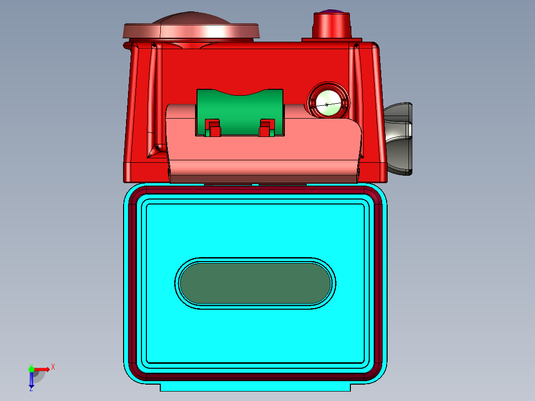 专业运动设计的高清GOPRO摄像机俯视图
