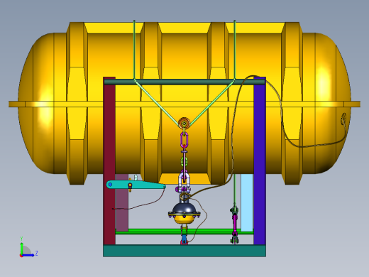气胀式固定筏架左视缩略图