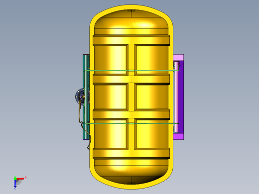 气胀式固定筏架俯视缩略图