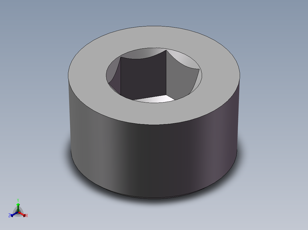 气动接头-堵头ABP-03(3分)正等轴测图