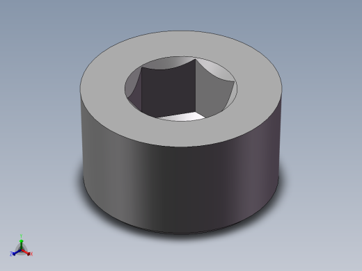 气动接头-堵头ABP-03(3分)正等轴测缩略图