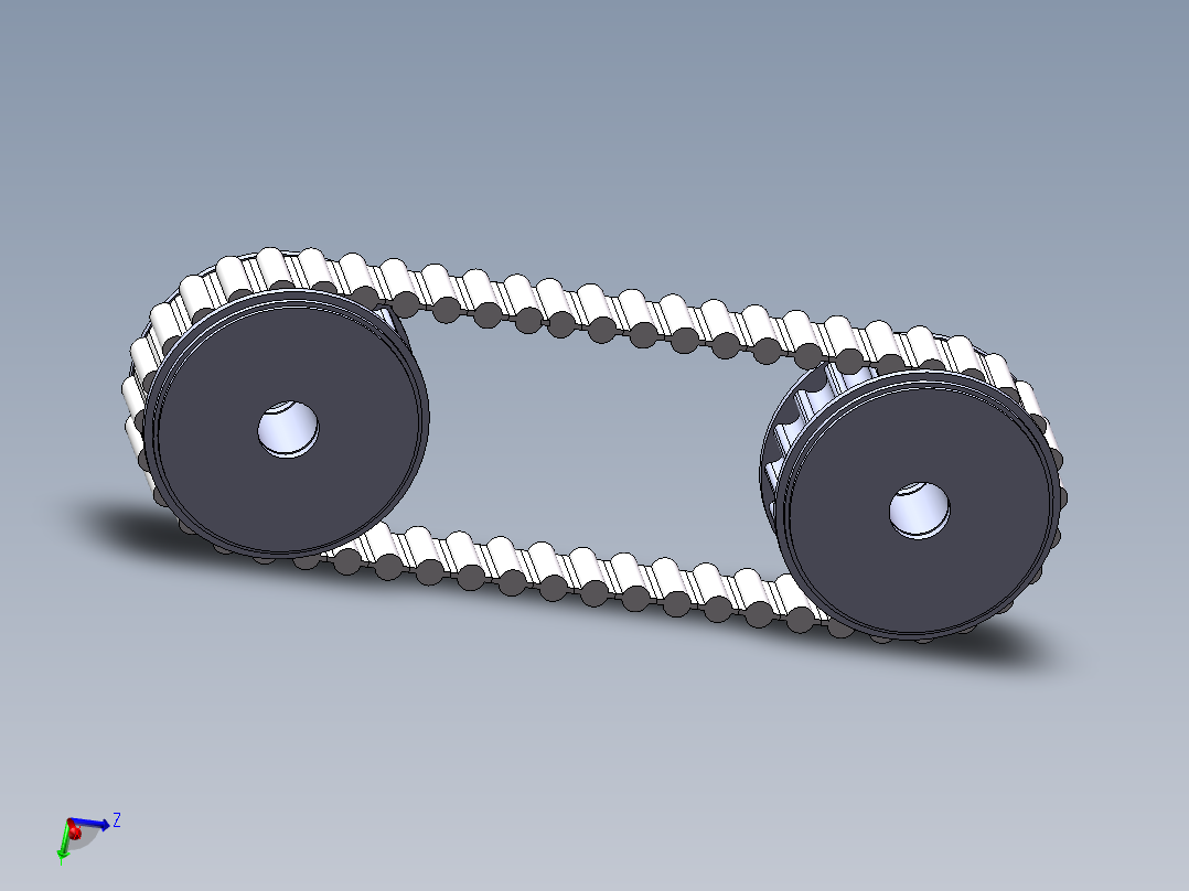 履带加带轮加运动