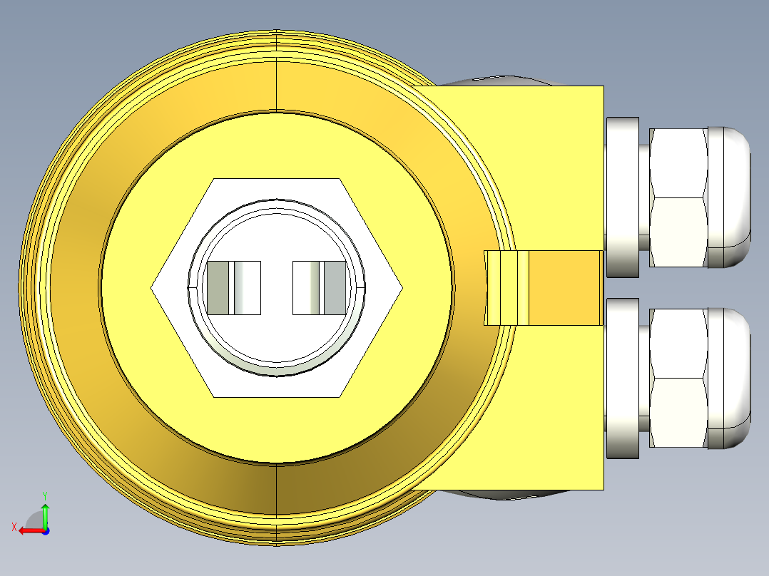 超声波设备H-125mm-4.92in-SS-PBT-ENCLOSURE-1-SPDT-RELAY-NPT-THREAD后视图
