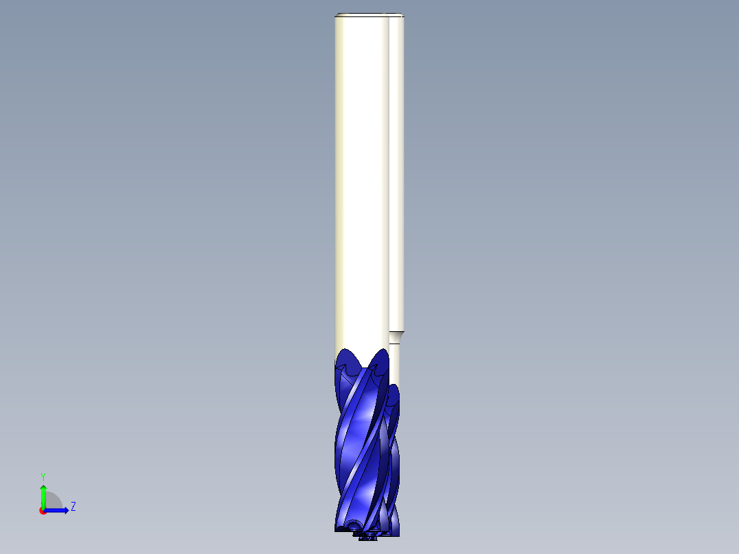 2-6mm小型CNC刀具系列左视图