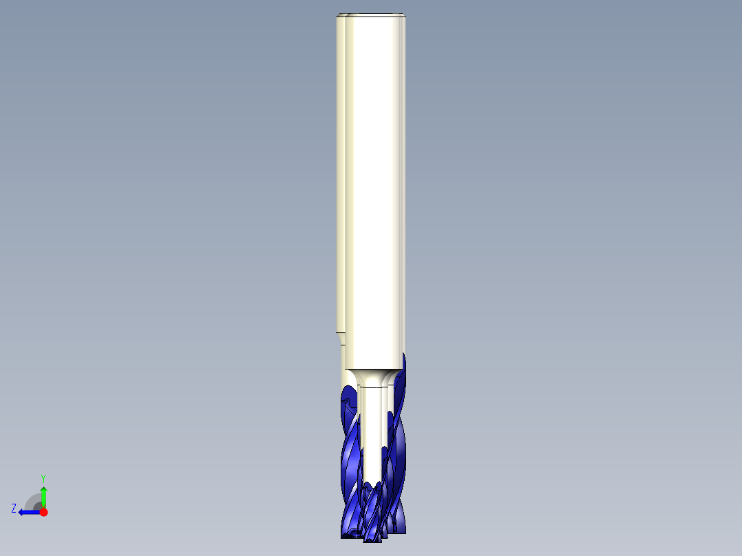 2-6mm小型CNC刀具系列右视图