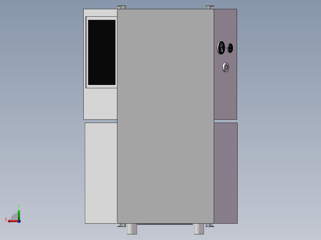 sw冰箱模型后视图