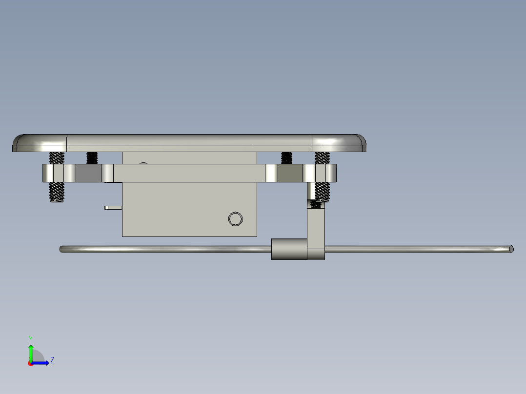 释放手柄v5左视图