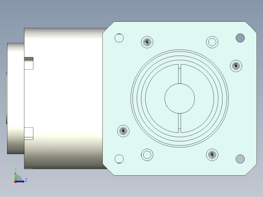 直齿孔ZPLE160-L1 35-114.3-200-M12.stp左视缩略图