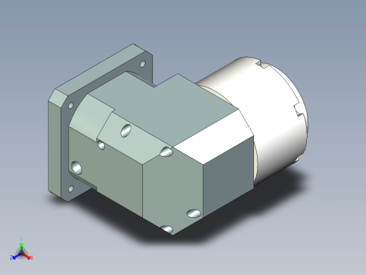 直齿孔ZPLE160-L1 35-114.3-200-M12.stp正等轴测缩略图