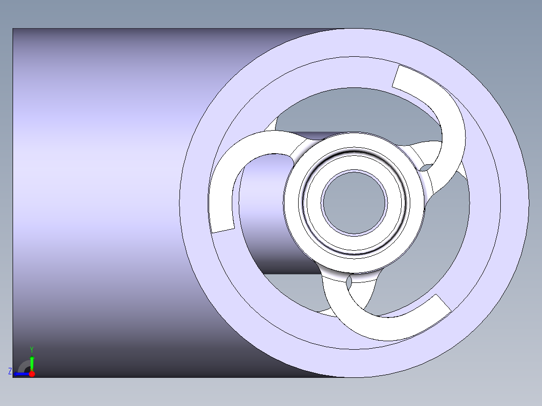 [PVCxPVC] 三通Tee右视图