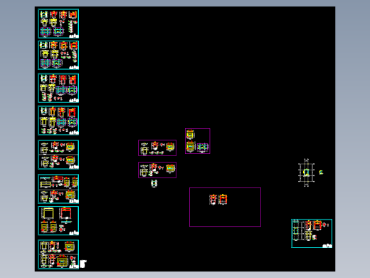 某热网架混凝土管道支架cad结构施工图