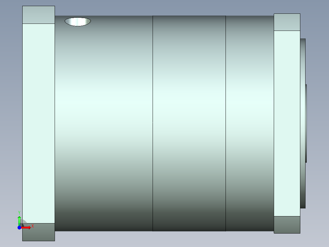 直齿孔PLF160-L1-LC 35-114.3-200-M12.stp前视图